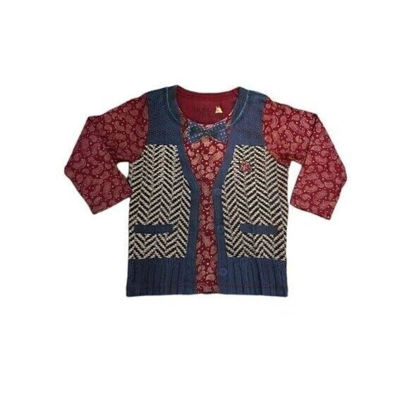Sierra Julian Long Sleeve Printed T Shirt 24 Months Boys - Picture 1 of 5